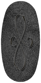 DASOV 601 BK SH BK Black Scroll Shimmer Black Background